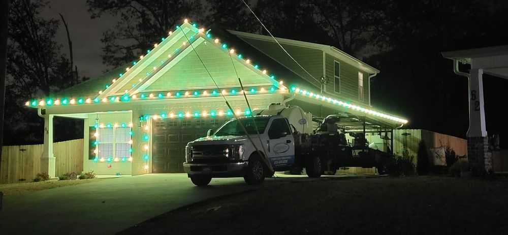 Christmas Lights Installation for Perfect Pro Wash in Anniston, AL