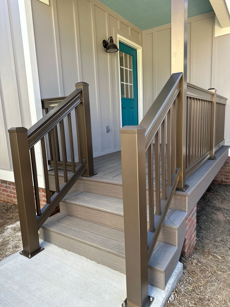Aluminum Composite Porches and Decks  for Emfinger Custom Builders LLC in Pine Mountain, GA