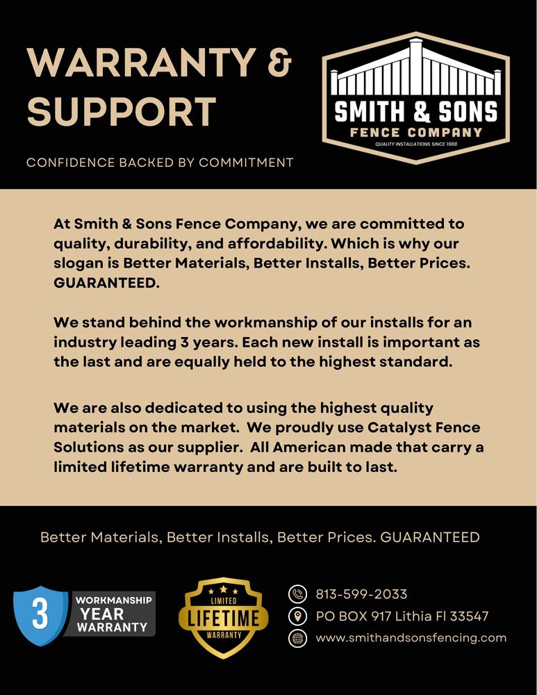 All Photos for Smith & Sons Fence Company in Riverview, FL