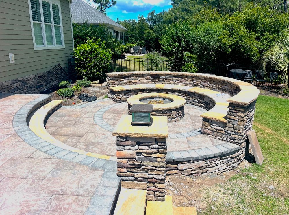 Hardscaping for Bianchi Business Development in Southport, NC