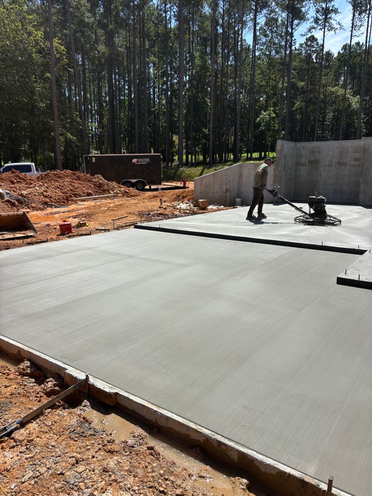 Concrete Flat Work for Baer & Sons Concrete in Greenwood County, SC