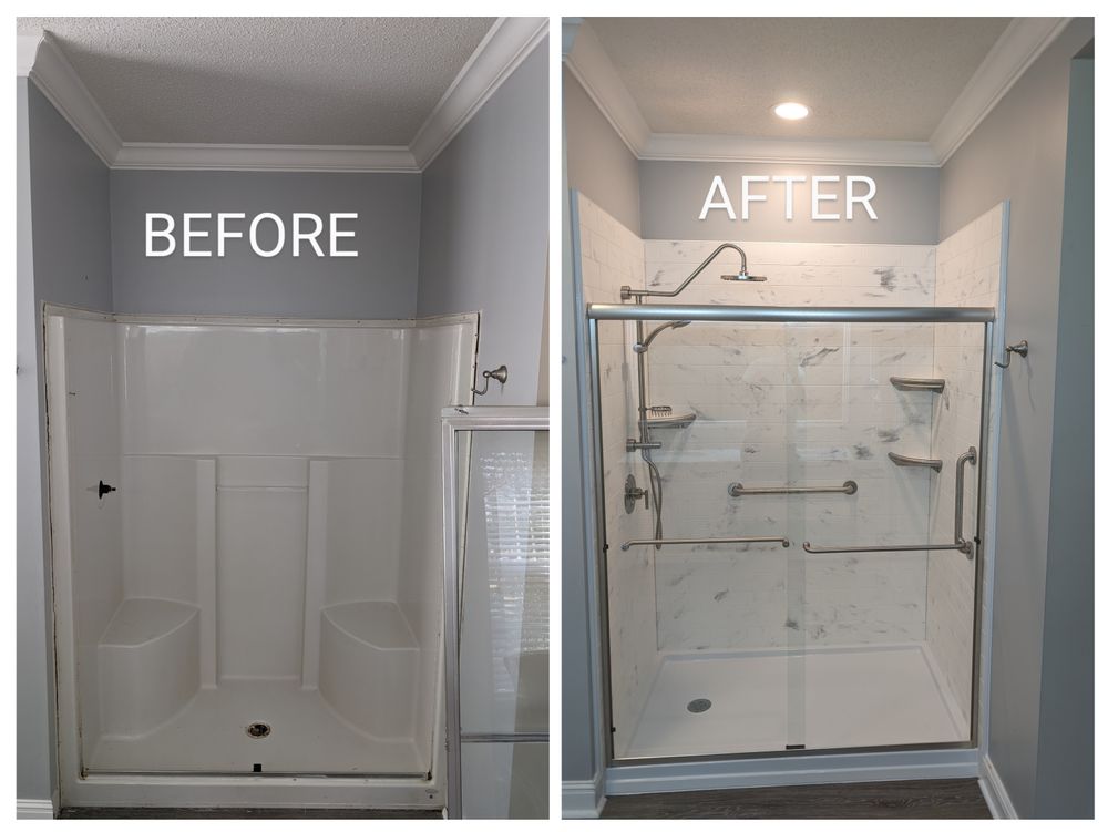 Transform your bathroom with our Custom Showers service, offering personalized designs and professional installation to create a luxurious and functional space tailored to your style and needs. for Brick City Bath in Sanford, NC