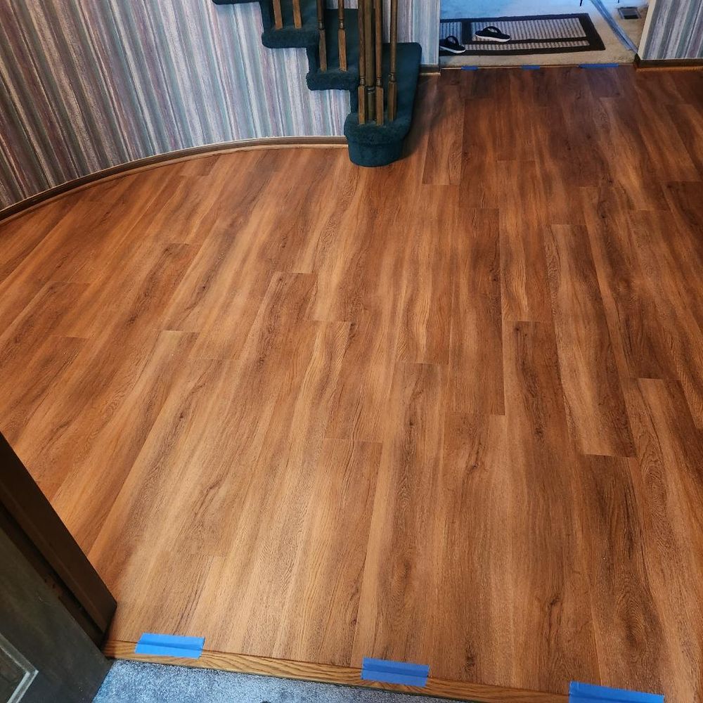 Vinyl flooring installations for Cut a Rug Flooring Installation in Lake Orion, MI