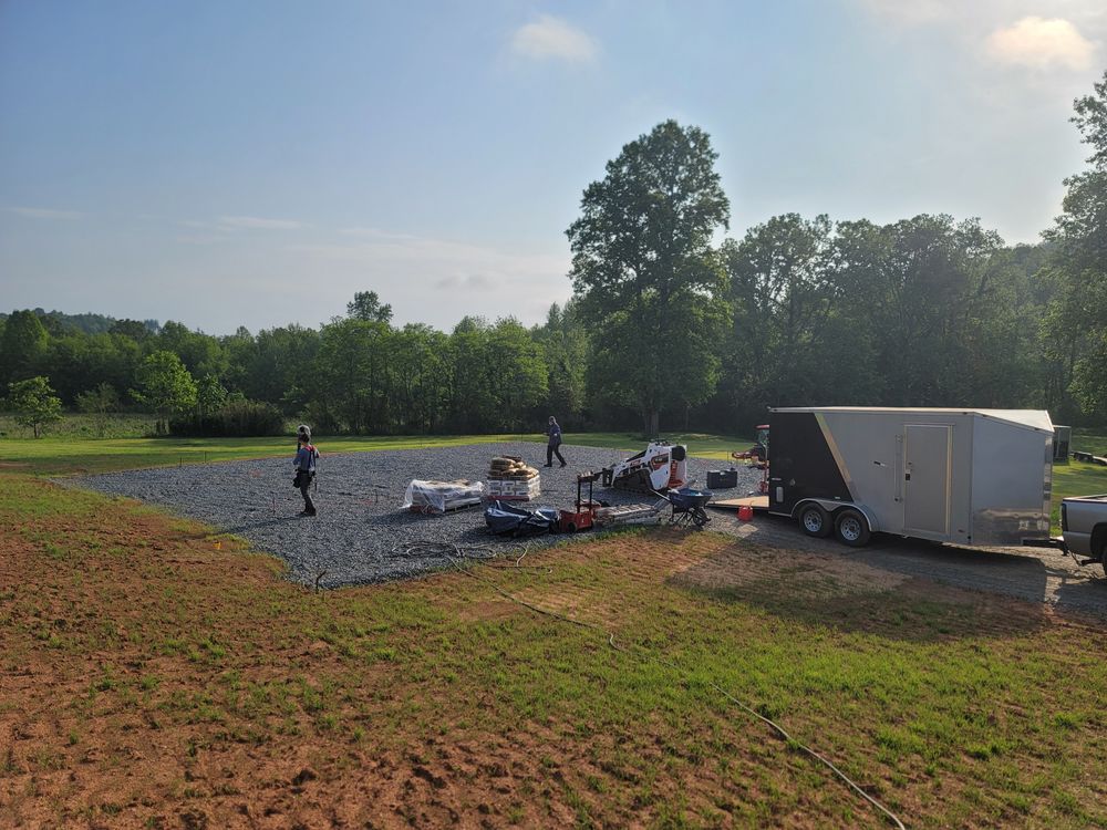 Steel Truss Pole Barns for Platinum Outdoor Services LLC in Conover, NC