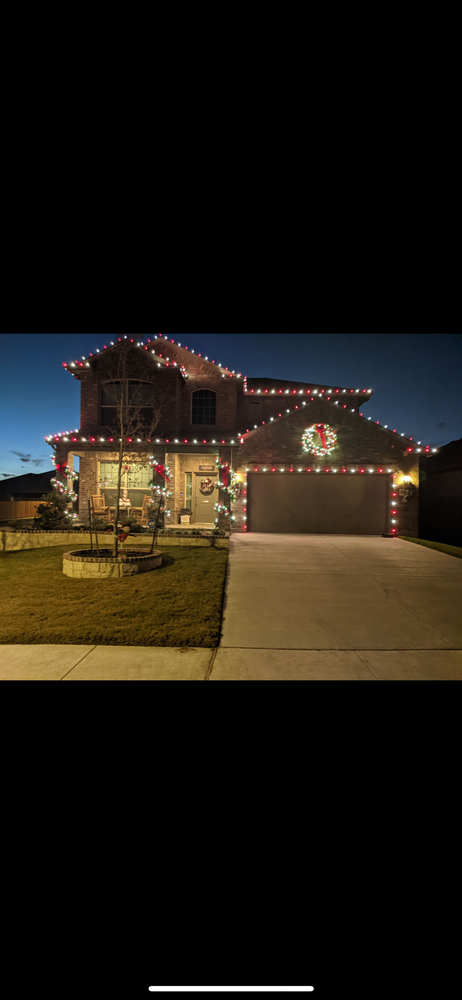 Holiday Lights for Landscape Legends in Roanoke, TX