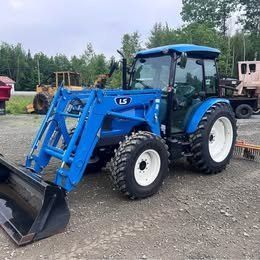 Like new MT468 Tractor. Only 52 hours. Warranty until 8/2029. 16 speed transmission three rear hyd remotes. Goodyear tires. 68hp engine. Comes with woods rock rake. Skid steer style quick coupler on loader. for J.P Monley Enterprises INC in Northumberland, NH