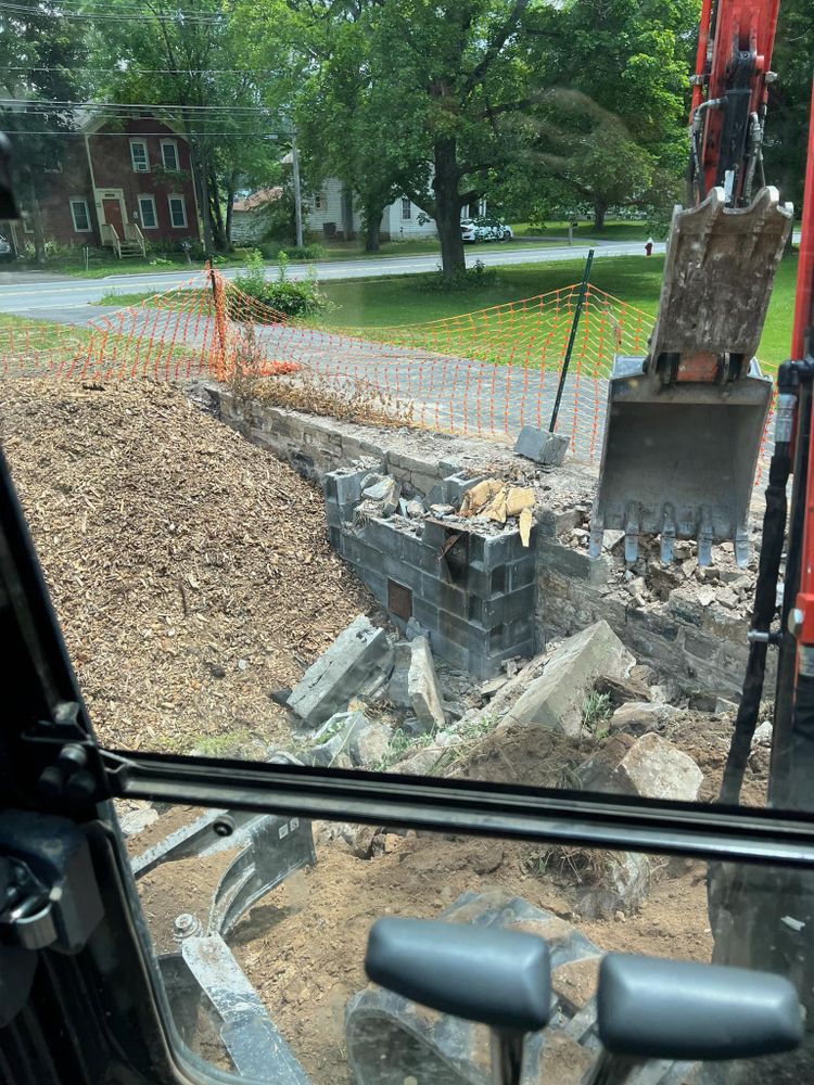 Our trenching service provides precise, efficient excavation for utilities or drainage systems, ensuring your project is completed safely and accurately with minimal disruption to your property’s landscape and infrastructure. for A & J Excavation inc. in Central Bridge, NY