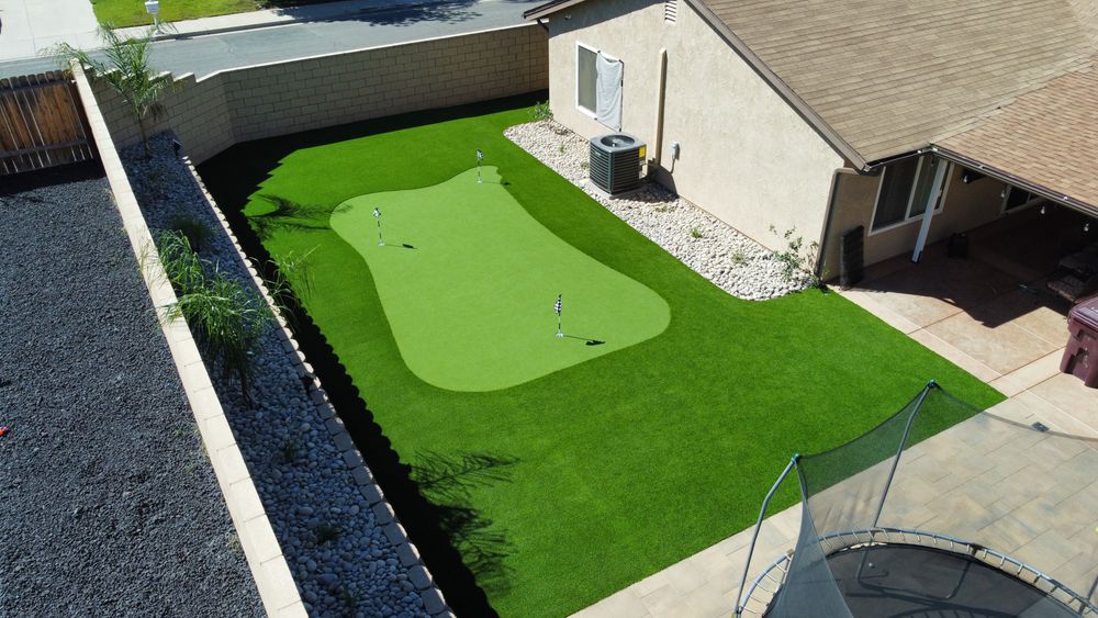 Putting Greens for Aidan Jade Landscaping in Riverside County, CA