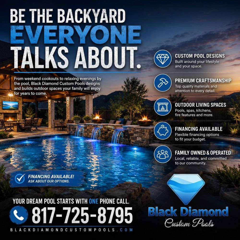 All Photos for Black Diamond Custom Pools LLC in Azle, TX