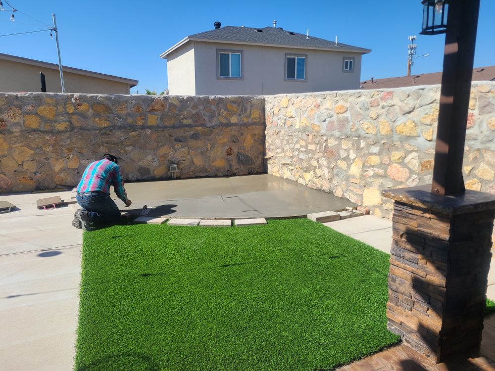 Residential Concrete Slab for ADM Landscaping & Irrigation LLC in El Paso,  TX