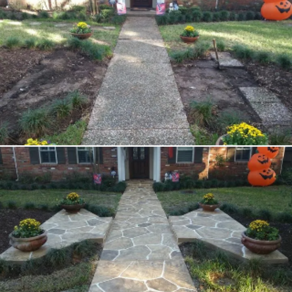 Before & Afters for Texas Curb N Borders in Houston, TX