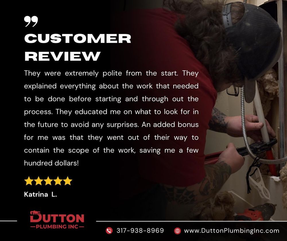 Water Heater & Tankless Water Heater Installation - Repair for Dutton Plumbing, Inc. in Indianapolis, IN