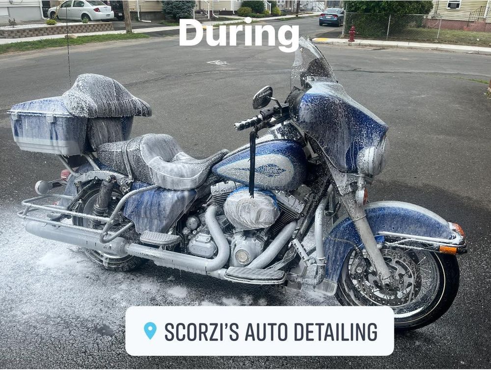 Motorcycle Detailing for Scorzi’s Auto Detailing in Easthampton, MA