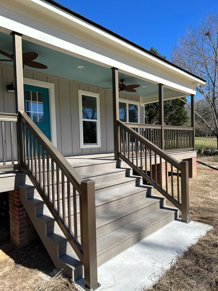 Aluminum Composite Porches and Decks  for Emfinger Custom Builders LLC in Pine Mountain, GA