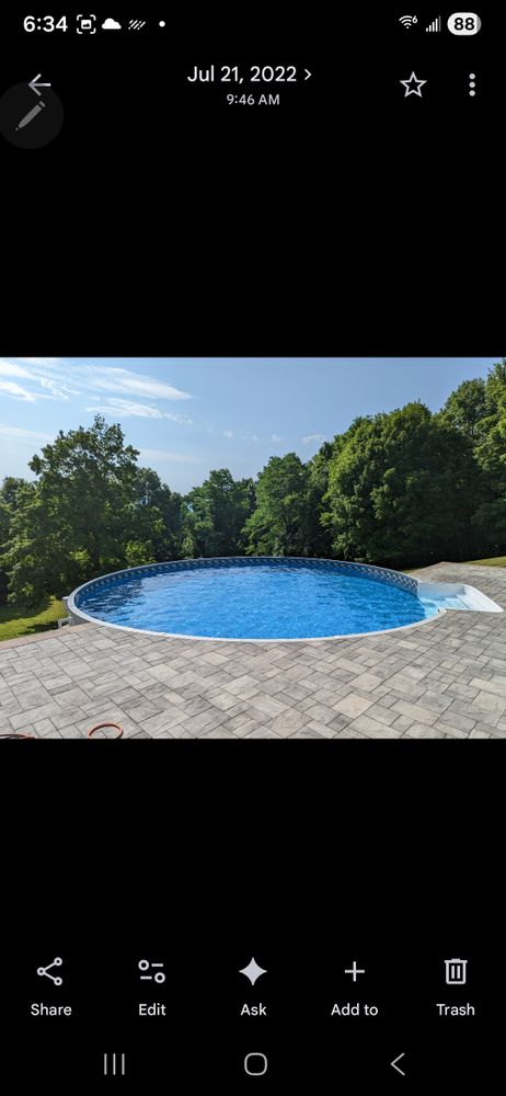 Our Pool Design and Installation service creates beautiful, custom backyard retreats that complement your landscaping goals, with expert planning, quality construction, and seamless integration alongside features like patios and mulch installation. for TKC Landscaping in Middletown, NY