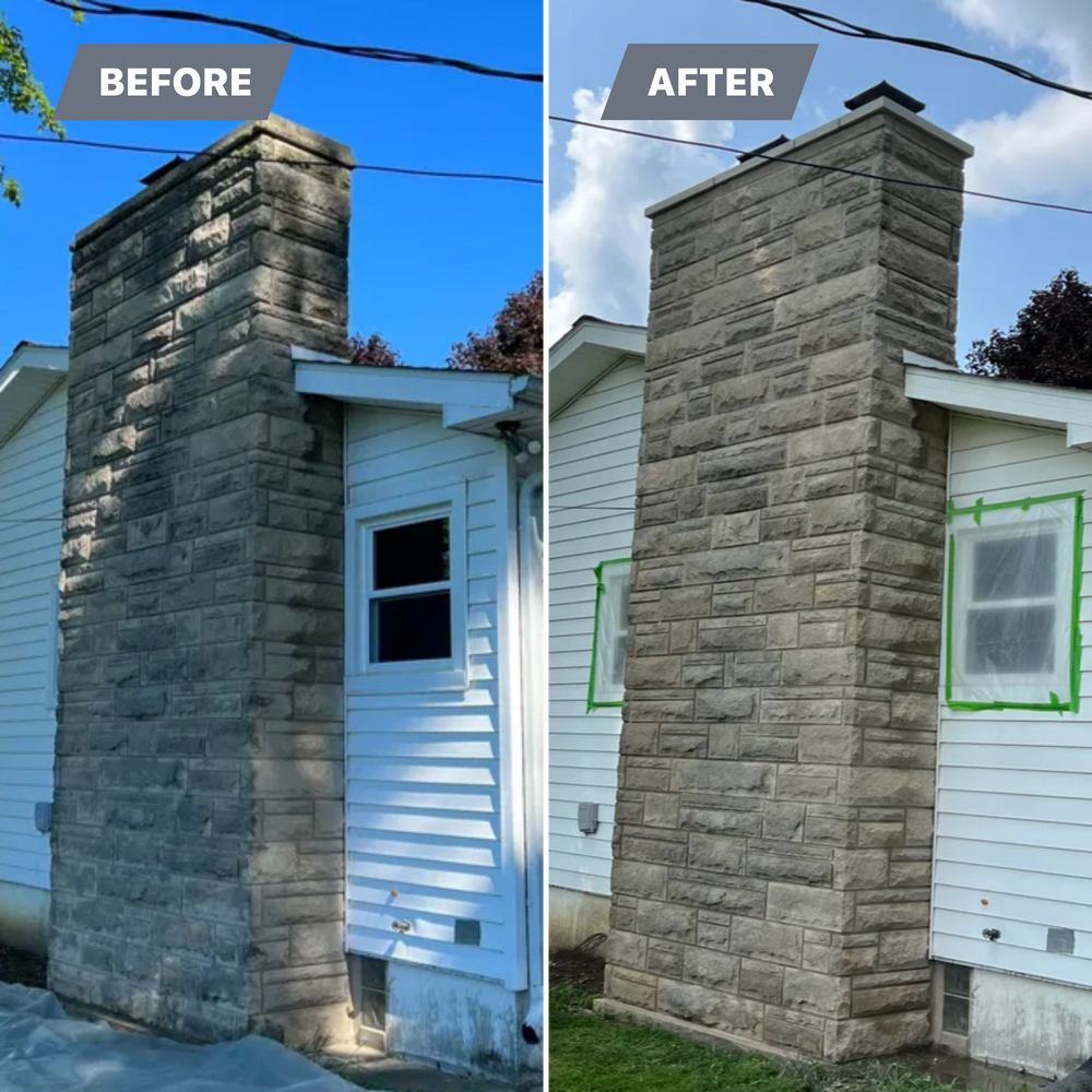Before & After photos. for Pittman Masonry Construction, LLC in Plymouth, IN