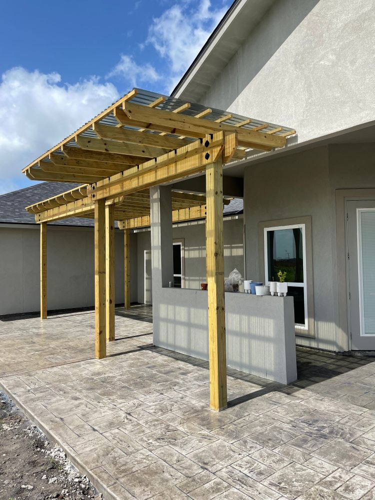 Pergolas for Keen Decorative Concrete in Corpus Christi, TX