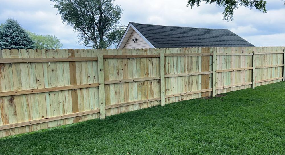 Fence Installation for Illinois Fence & outdoor co. in Kewanee, Illinois