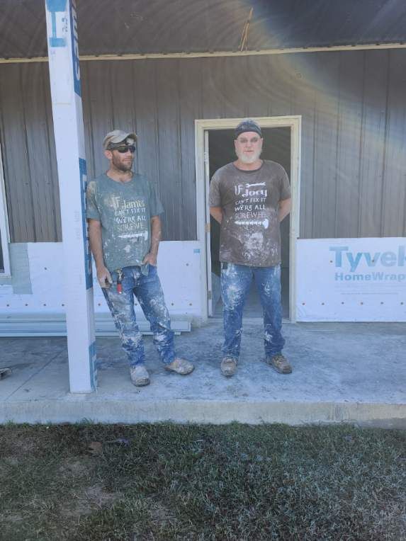 Father and Son Drywall team in Texanna, OK - people or person