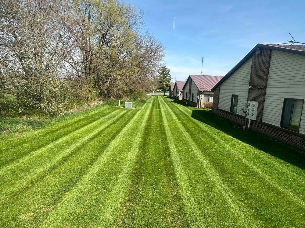 Our professional mowing service ensures your lawn is expertly trimmed and maintained, enhancing the overall look of your property and creating a beautiful outdoor space for you to enjoy. for FIRST CLASS GRASS LLC in Syracuse, IN