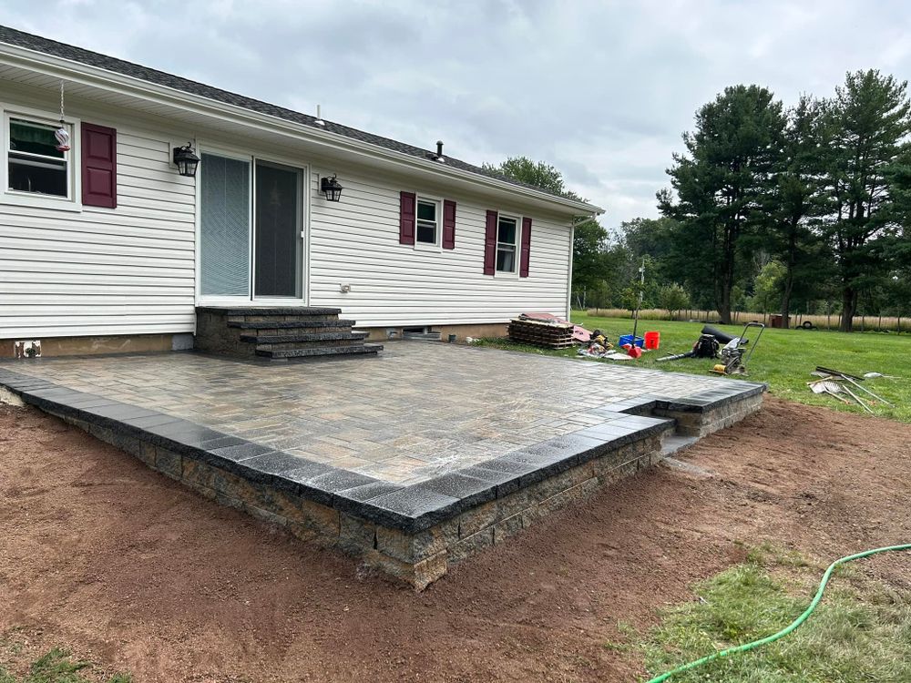 Transform your outdoor space with our expert Patio Design & Installation service. We specialize in creating durable, stylish concrete patios that enhance your home's beauty and provide lasting enjoyment for years to come. for Valley View Landscape Contractors in Flemington, NJ