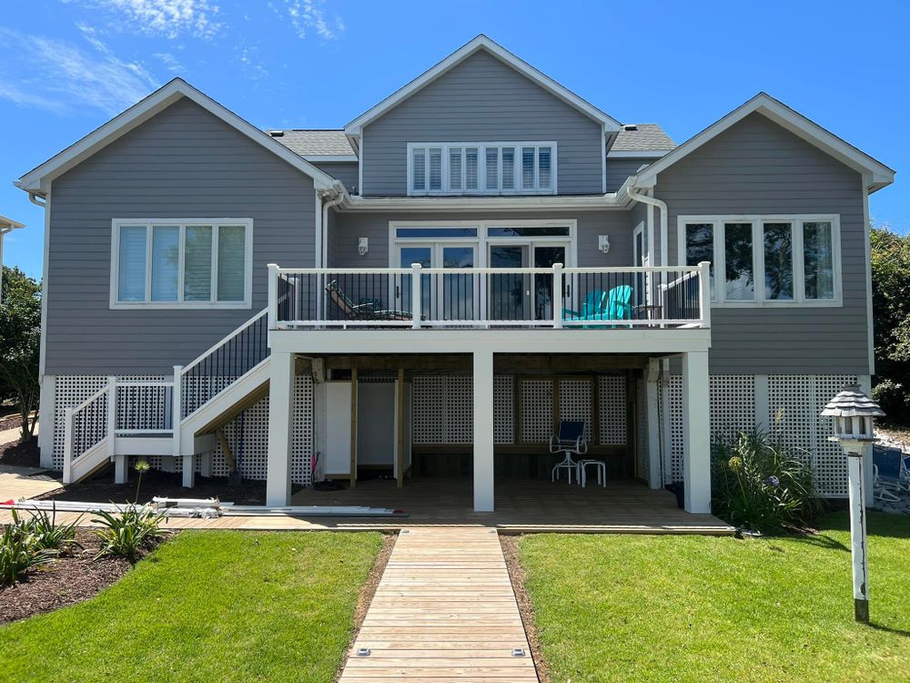 Transform your outdoor space with our expert deck and patio installation services. We create durable and stylish areas perfect for relaxing or entertaining. experience quality craftsmanship that enhances your home's appeal. for A Cut Above Custom Builders, LLC in Morehead City, NC
