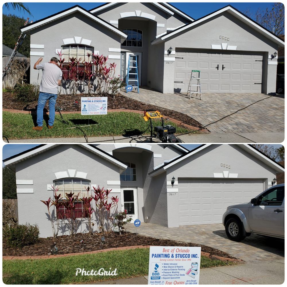 Our Exterior Painting service is perfect for painting the outside of your home. We use high-quality paints and materials to ensure a beautiful finished product that will last. for Best of Orlando Painting & Stucco Inc in Winter Garden, FL