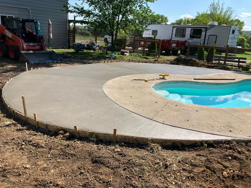 Enhance your outdoor oasis with our expert pool deck paving service, providing durable and slip-resistant surfaces that combine functionality and style for a safe, stunning environment around your swimming area. for Premium Concrete Construction in Topeka, KS