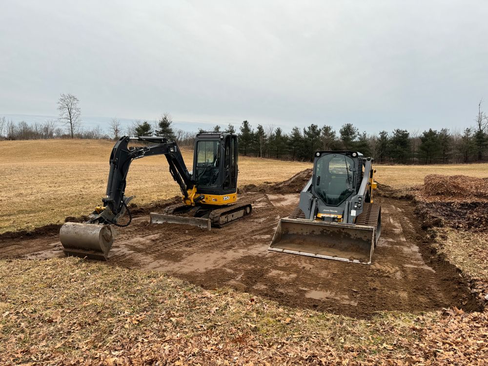 We offer a wide array of excavation and grading services to help you utilize your property to the fullest. From grading for water management, completing large cut & fills to level out space or getting a site ready for a future structure. for Lennon Land Management in Suffield, CT