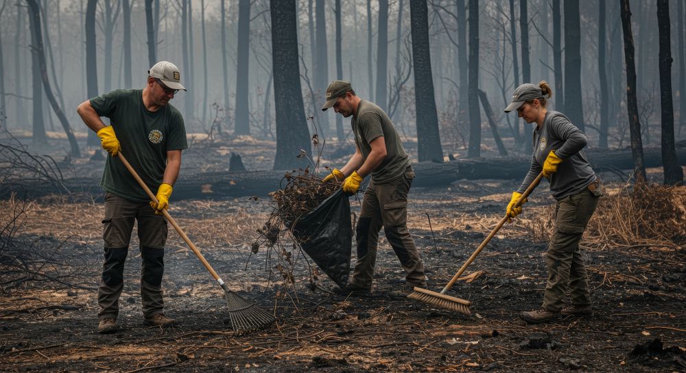Our Wildfire Recovery & Cleanup service removes burned debris, hazardous trees, and damaged vegetation, restoring your property safely and efficiently while preparing the land for rebuilding, erosion control, and future resilience. for Florida Recovery Crew in Bristol, FL