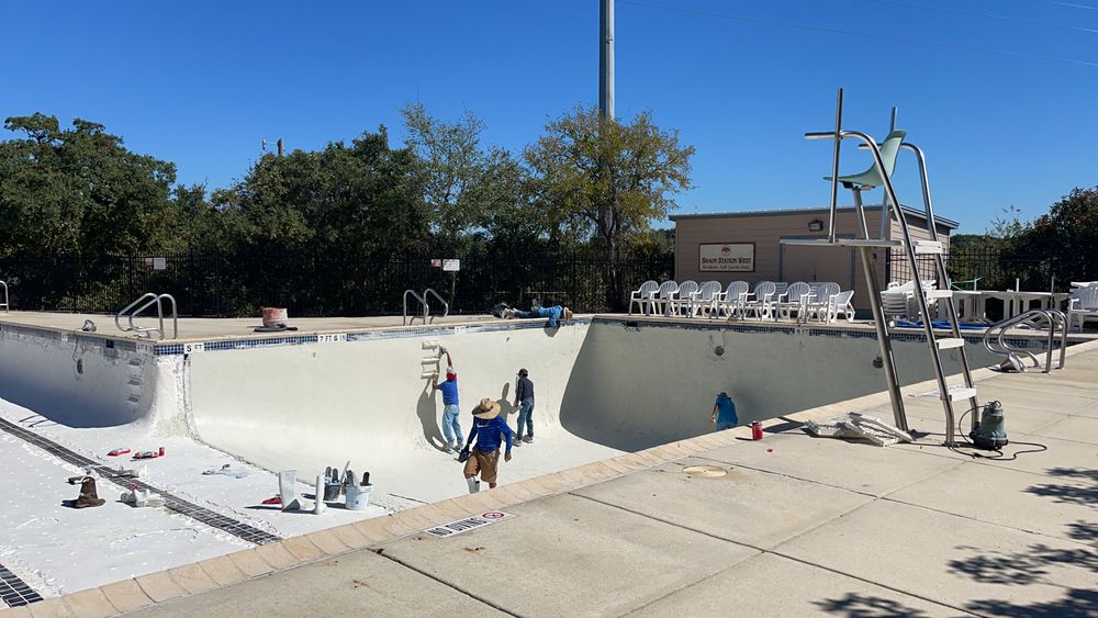 Commercial pools for JV Pool & Associates in San Antonio, Tx.