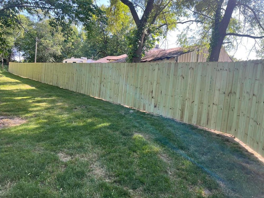 Fence Installation for Illinois Fence & outdoor co. in Kewanee, Illinois