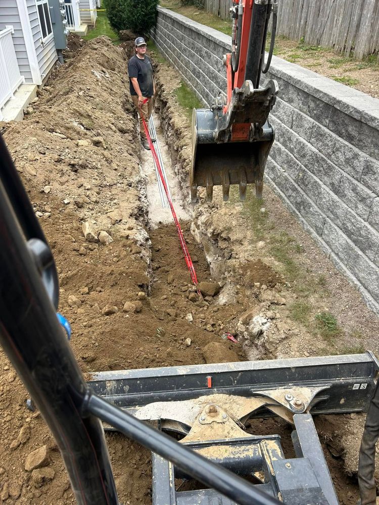 Our trenching service provides precise excavation for installing utilities, drainage systems, and foundations, ensuring your project's success with minimal disruption to your property. Trust our experienced team for efficient and reliable results. for DArcy  Cleveland & Sons Excavation LLC in Pawcatuck, CT