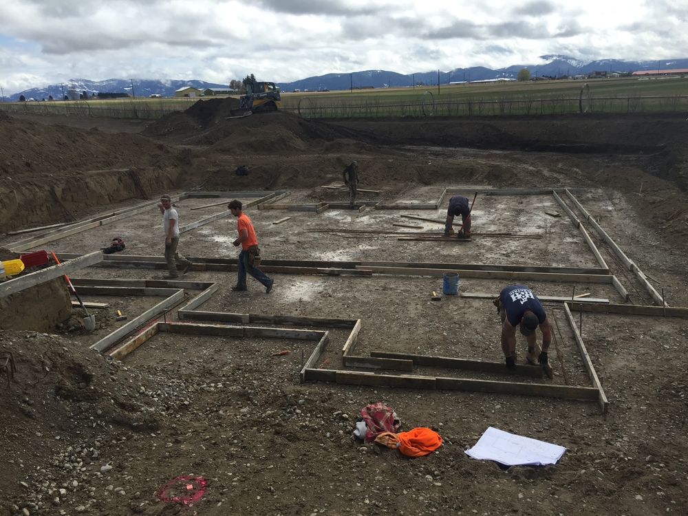 Foundations for R&H Homes in Bozeman, MT