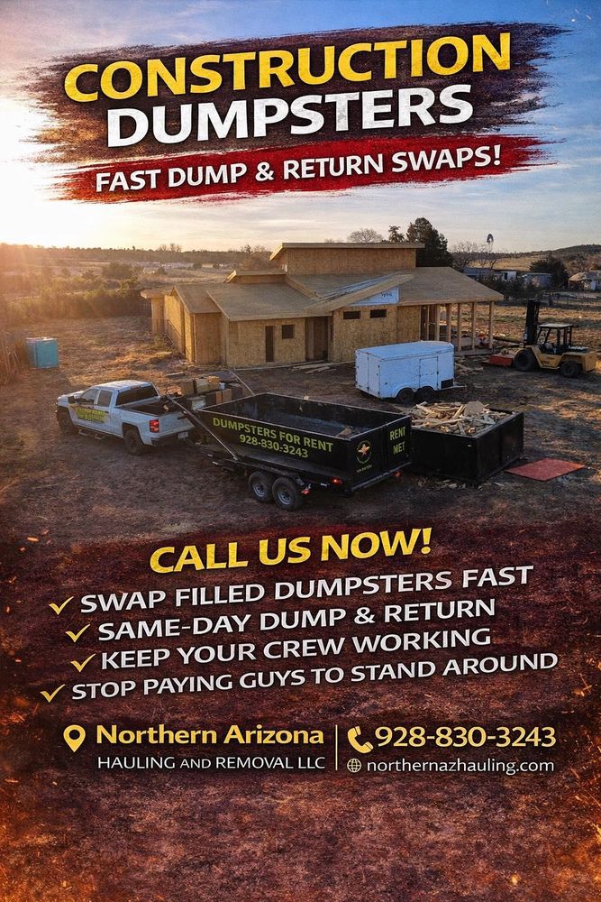 Junk Removal for Northern Arizona Hauling and Removal LLC in Prescott, AZ