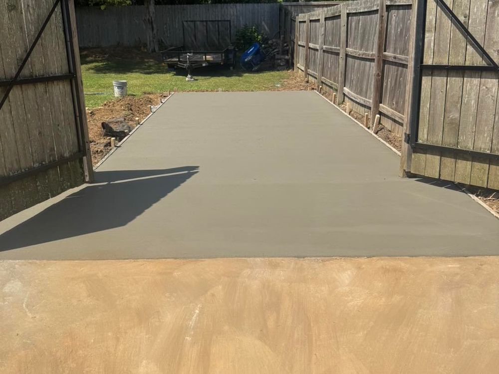 Transform your home with our expert Concrete Slab Construction service. We deliver durable, high-quality slabs, tailored to meet your needs and enhance the strength and beauty of any space. for Tavarez Designs LLC in Huntsville, AL