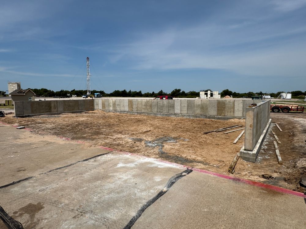 From small home additions to large retaining walls for TC Concrete in Elk City, OK