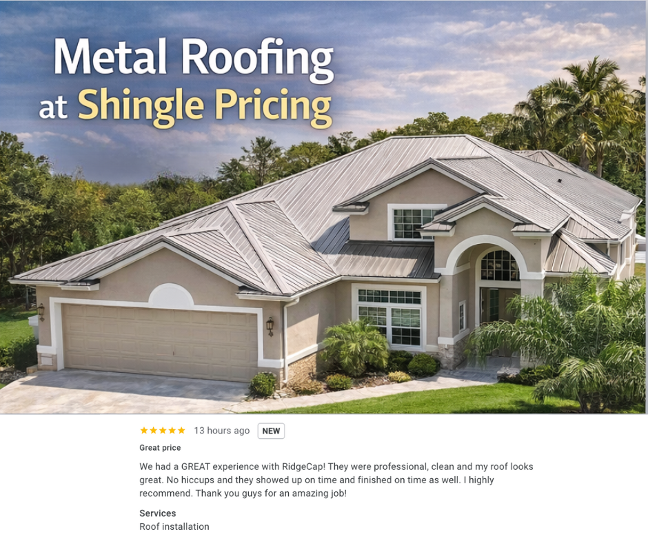 All Photos for Ridgecap Roofing in Port St. Lucie, FL