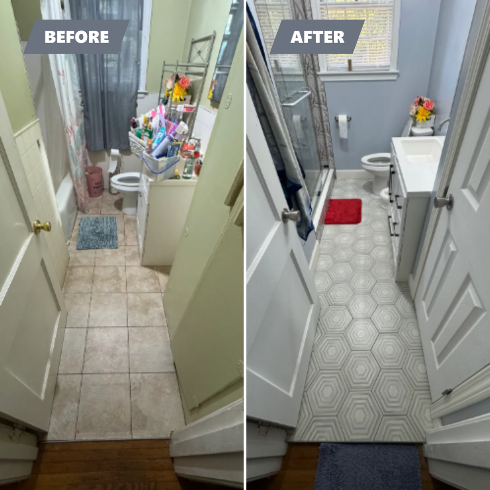 Before and After for A-L Tile in Saluda, SC