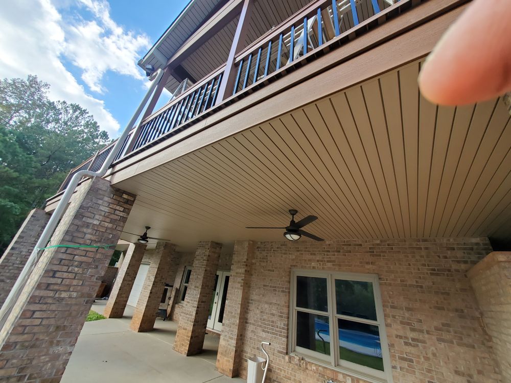 Aluminum Composite Porches and Decks  for Emfinger Custom Builders LLC in Pine Mountain, GA