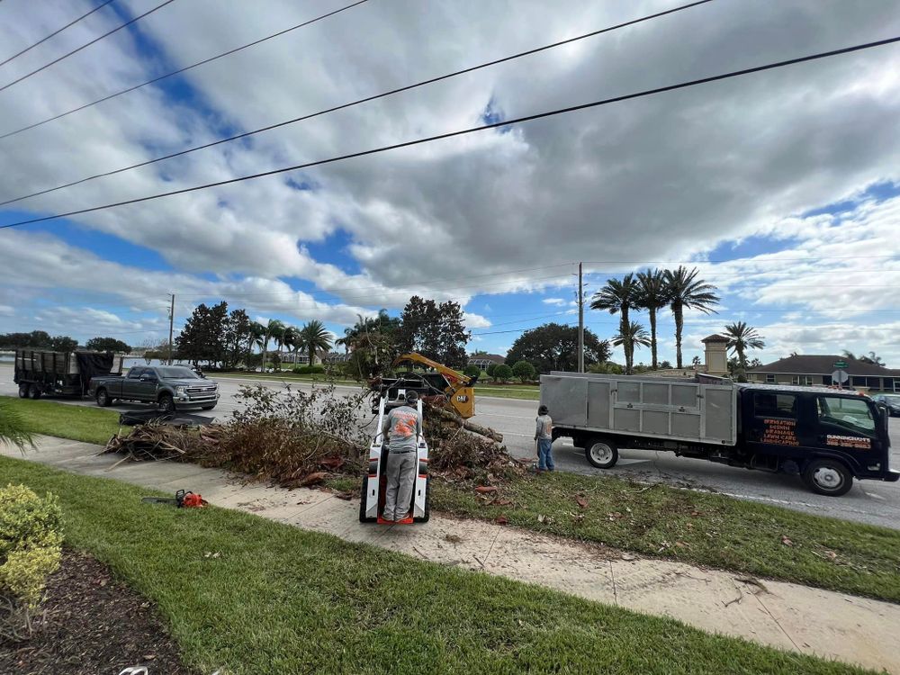 We can help with tree installation, trimming and removal. We have the equipment and training to safely operate on your property.  for Cunningham's Lawn & Landscaping LLC in Daytona Beach, Florida