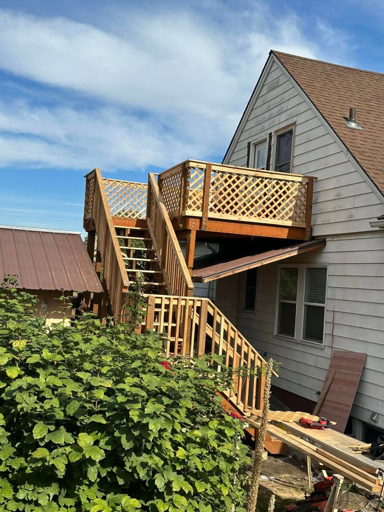Transform your outdoor space with our expert deck and patio installation services, enhancing aesthetics and functionality. Trust our skilled team to create a perfect retreat tailored to your lifestyle. for Calderons Proquality Construction LLC in The Dalles, OR