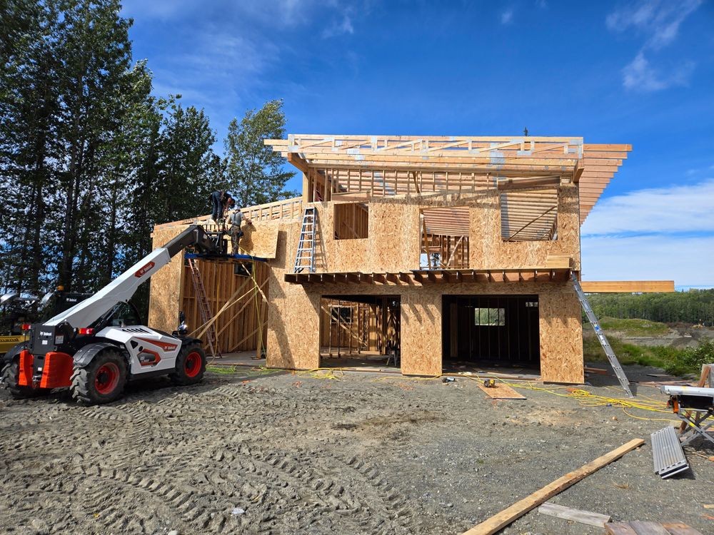 Framing for SteveWorks Construction in Sterling, AK