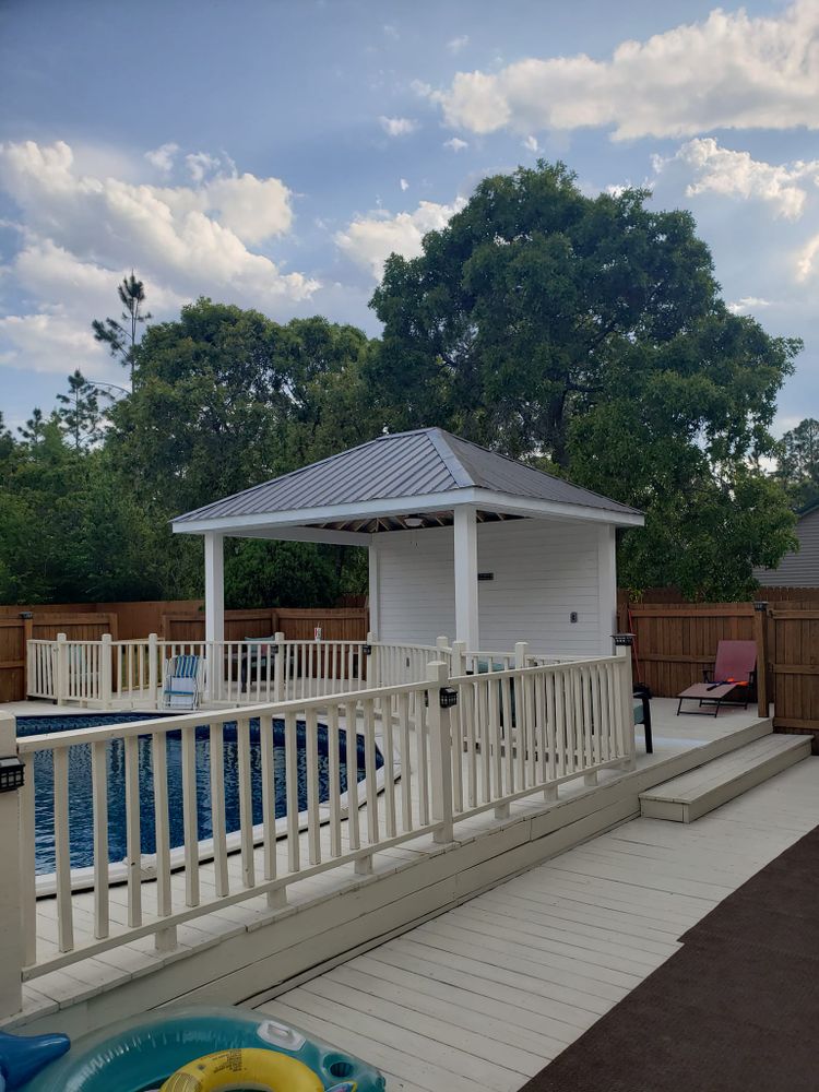 Our Deck & Patio Installation service offers homeowners a professional and reliable solution to transform their outdoor space into a beautifully designed and functional area for relaxation and entertainment. for Mitchell's Home Renovations in Kershaw, SC