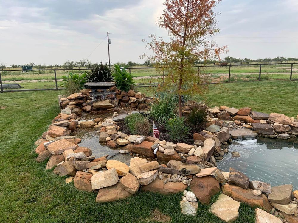 Enhance your outdoor space with our landscape lighting and custom flowerbed design services, creating a stunning ambiance around your outdoor space that highlights beauty and offers safety during evening gatherings. for Kings Outdoor in Amarillo, TX