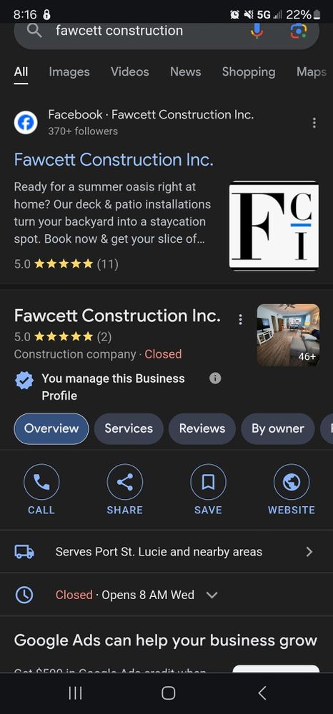 All Photos for Fawcett Construction Inc. in Port Saint Lucie, FL