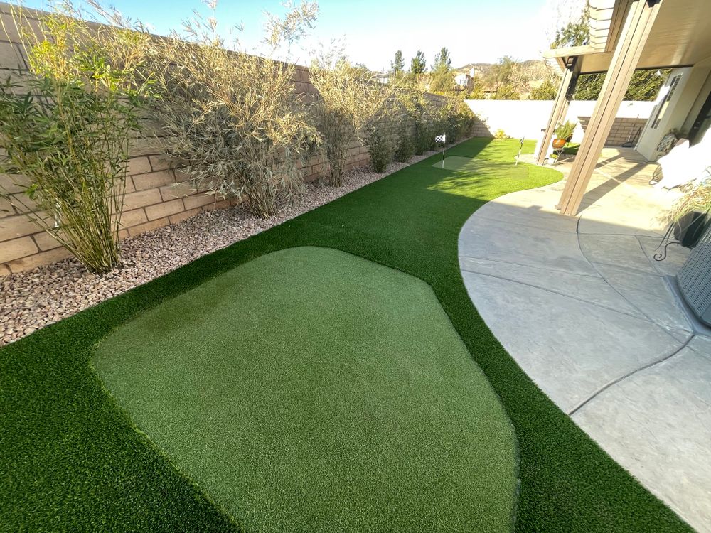 Putting Greens for Aidan Jade Landscaping in Riverside County, CA