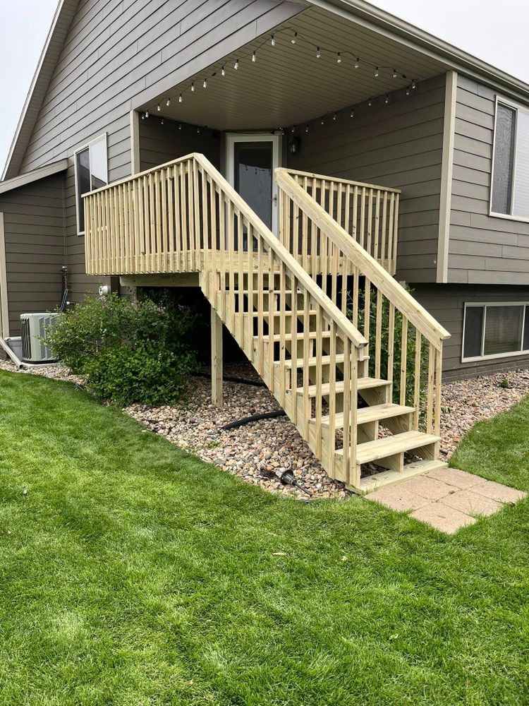 Enhance your outdoor living with our customized deck and patio installation services. We offer durable materials, expert craftsmanship, and a seamless process to transform your backyard into a beautiful retreat. for SC Specialties in Centerville, SD