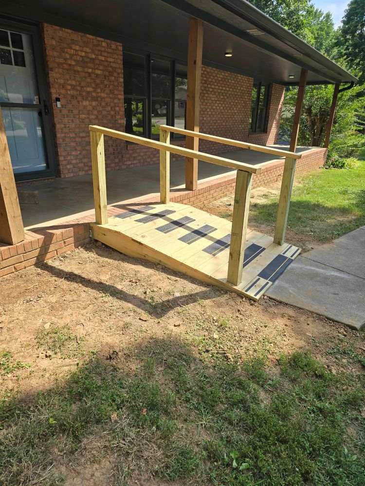 Transform your outdoor space with our expert deck installation service. We offer personalized design and quality craftsmanship to ensure a durable, stunning addition that enhances your home's beauty and functionality. for The Handyman Viking in Dandridge, TN