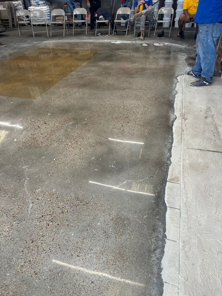 Polished Concrete  for Texas Curb N Borders in Houston, TX